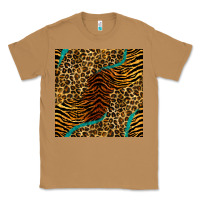 Toasted Coconut safari animals turquoise glitter seamless pattern Classic Tee - BundleAndBundleShop