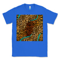 True Royal safari animals turquoise glitter seamless pattern Classic Tee - BundleAndBundleShop
