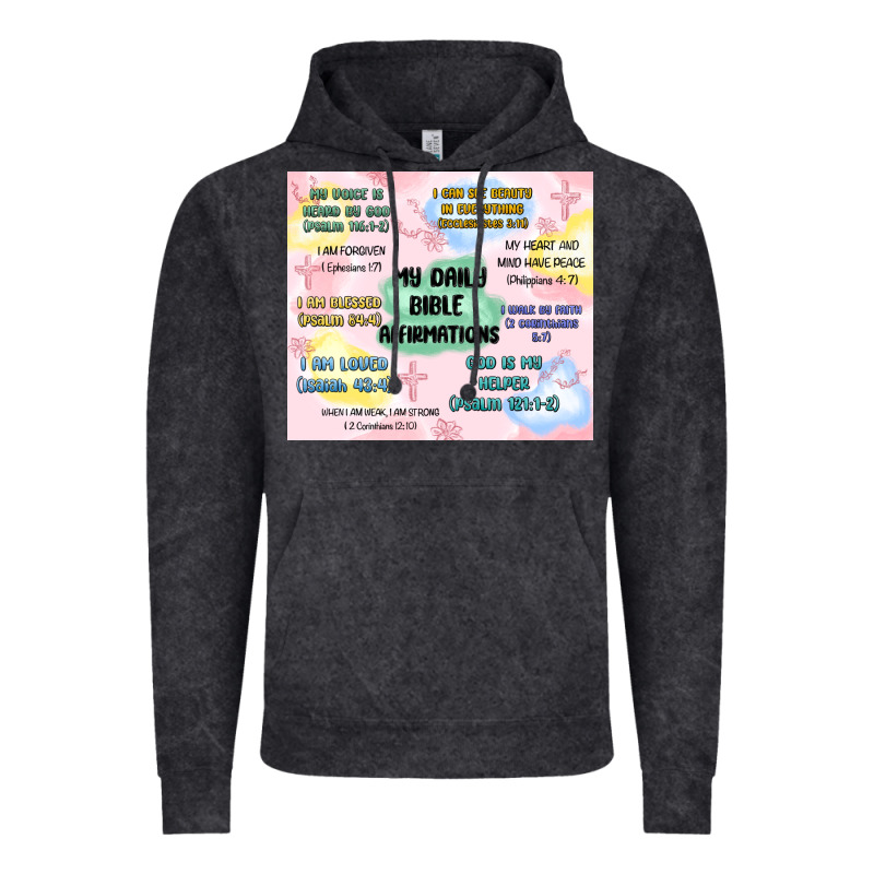 Daily Bible Affirmations Vintage Hoodie by MaliasSmallBusiness | Teevron