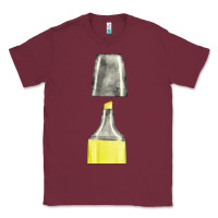 Burgundy yellow highlighter pen fa element Classic Tee - FaDigitalArtStudio