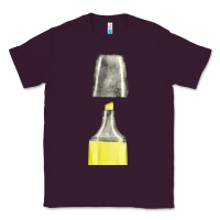 Plum yellow highlighter pen fa element Classic Tee - FaDigitalArtStudio