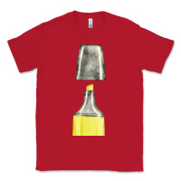 Red yellow highlighter pen fa element Classic Tee - FaDigitalArtStudio