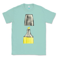 Seafoam yellow highlighter pen fa element Classic Tee - FaDigitalArtStudio