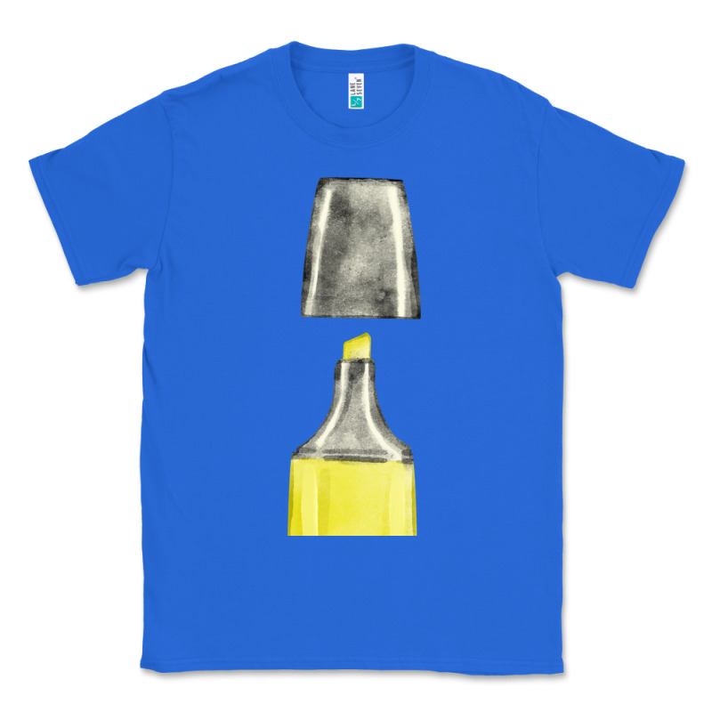 Yellow Highlighter Pen Fa Element Classic Tee by FaDigitalArtStudio | Teevron
