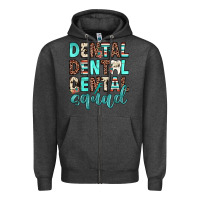 Charcoal Heather dental squad Zipper Hoodie - JahusDesignShop