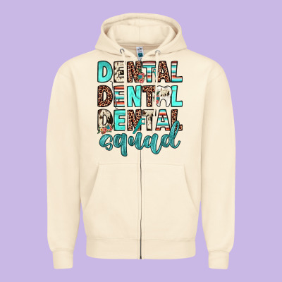 Dental Squad Zipper Hoodie Designed By Jahusdesignshop