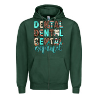 Sports Green dental squad Zipper Hoodie - JahusDesignShop