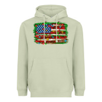 Matcha Christmas american flag Heavyweight Hoodie - NancyCooperArtShop