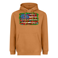 Meerkat Christmas american flag Heavyweight Hoodie - NancyCooperArtShop