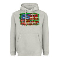 Moon Dust Christmas american flag Heavyweight Hoodie - NancyCooperArtShop