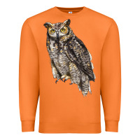 Carrot Great Horned Owl Premium Sweatshirt - LillyAllenDesigns