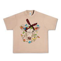 Burro charolais calf with christmas lights baby cow Urban Heavy Tee - RanaPortraitStore