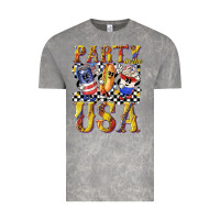 Cloud Rock party in the usa with leopard Vintage Tee - texasbilliewilder