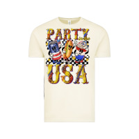 Vintage Arctic party in the usa with leopard Vintage Tee - texasbilliewilder