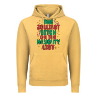 Vintage Mustard the jolliest bitch on the naughty list Vintage Hoodie - MaliasSmallBusiness