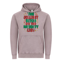 Vintage Zinc the jolliest bitch on the naughty list Vintage Hoodie - MaliasSmallBusiness
