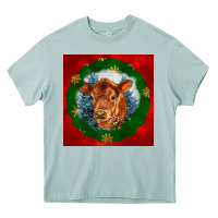Arona christmas red angus calf head Heavy Core Tee - LillyAllenDesigns