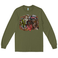 Army Green western Long Sleeve Tee - SublimationCraftShop