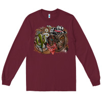 Burgundy western Long Sleeve Tee - SublimationCraftShop