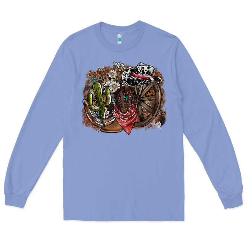 Western Long Sleeve Tee by SublimationCraftShop | Teevron