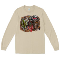 Mushroom western Long Sleeve Tee - SublimationCraftShop