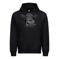 Black Black Angus Heifer Urban Hoodie - LillyAllenDesigns