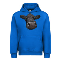 Cobalt Black Angus Heifer Urban Hoodie - LillyAllenDesigns