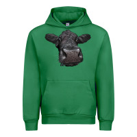 Emerald Black Angus Heifer Urban Hoodie - LillyAllenDesigns