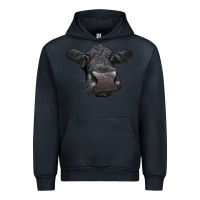 Navy Black Angus Heifer Urban Hoodie - LillyAllenDesigns