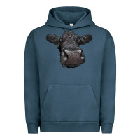 Pigment Midnight Navy Black Angus Heifer Urban Hoodie - LillyAllenDesigns