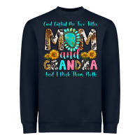 Navy god gifted me two titles mom and grandma and i roc Heavyweight Sweatshirt - RanaPortraitStore