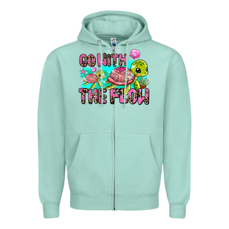 Go With The Flow Zipper Hoodie by AdoDesignShop | Teevron