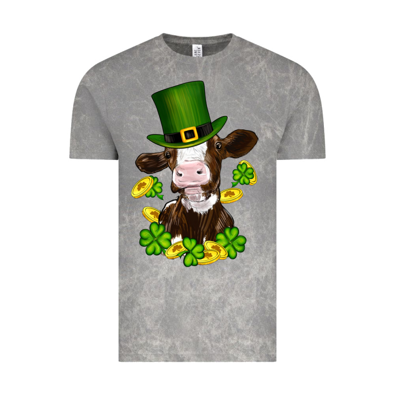 St Patricks Day Cow Vintage Tee by RanaPortraitStore | Teevron