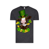 Vintage Black st patricks day cow Vintage Tee - RanaPortraitStore