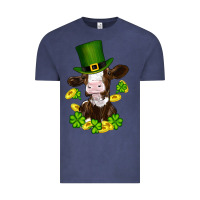 Vintage Denim st patricks day cow Vintage Tee - RanaPortraitStore