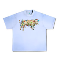 Grape Ice Charolais bull with christmas lights Urban Heavy Tee - RanaPortraitStore