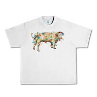 Lunar Rock Charolais bull with christmas lights Urban Heavy Tee - RanaPortraitStore