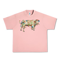 Salmon Charolais bull with christmas lights Urban Heavy Tee - RanaPortraitStore