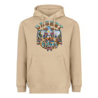 Mushroom desert vibes thunderbird Heavyweight Hoodie - BarkalooDesign
