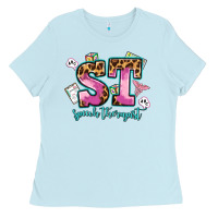 Baby Blue speech therapist Ladies Tee - AdoDesignShop