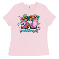 Bubblegum Pink speech therapist Ladies Tee - AdoDesignShop