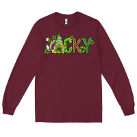 Burgundy Love horseshoe St. Patrick's Day Long Sleeve Tee - Neo Western