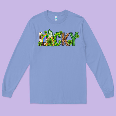 Love Horseshoe St. Patrick's Day Long Sleeve Tee Designed By Neo Western