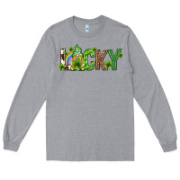 Heather Grey Love horseshoe St. Patrick's Day Long Sleeve Tee - Neo Western