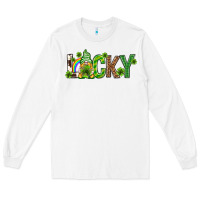 White Love horseshoe St. Patrick's Day Long Sleeve Tee - Neo Western