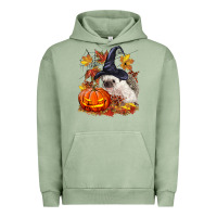Pigment Oil Green Halloween Hedgehog Urban Hoodie - LillyAllenDesigns