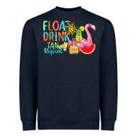 Navy float drink tan repeat Heavyweight Sweatshirt - RanaPortraitStore