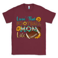 Burgundy livin' that football mom life Classic Tee - HRA Design Shop