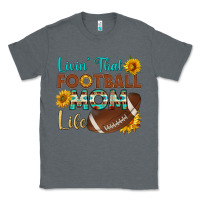 Charcoal Heather livin' that football mom life Classic Tee - HRA Design Shop