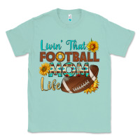 Seafoam livin' that football mom life Classic Tee - HRA Design Shop